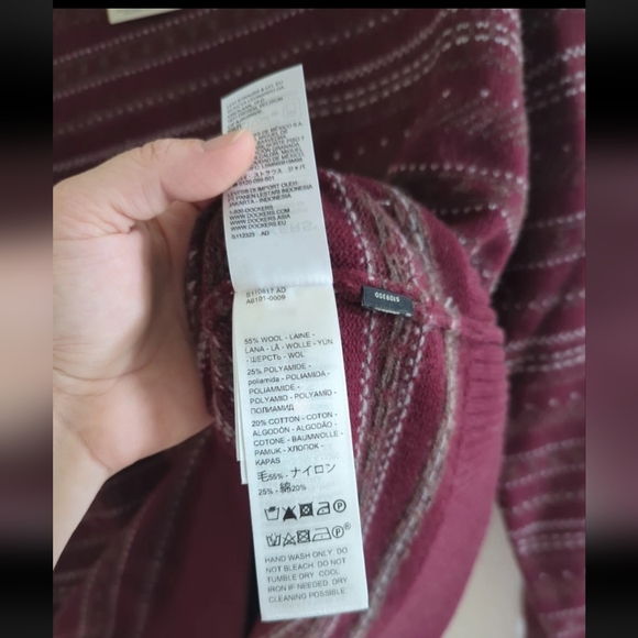 Dockers Merino Wool Crewneck Sweater, Regular FitPacific Fairisle XL $98 - Picture 6 of 8